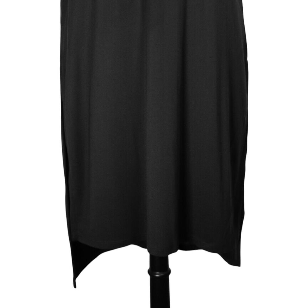 Anthropologie Akemi + Kin Womens Longview Tunic Top Black High Low Blouse M - Picture 6 of 9